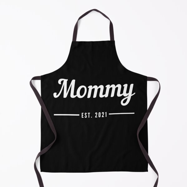 Item preview, Mommy. Established 2021. Text only design. White text. Cursive, script handwriting. Retro. designed and sold by JellyBeenzz.