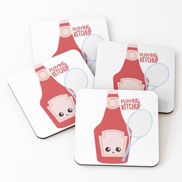 Item preview, Playing Ketchup - Tomato Ketchup Bottle - Food Pun designed and sold by GoodMoodFood.
