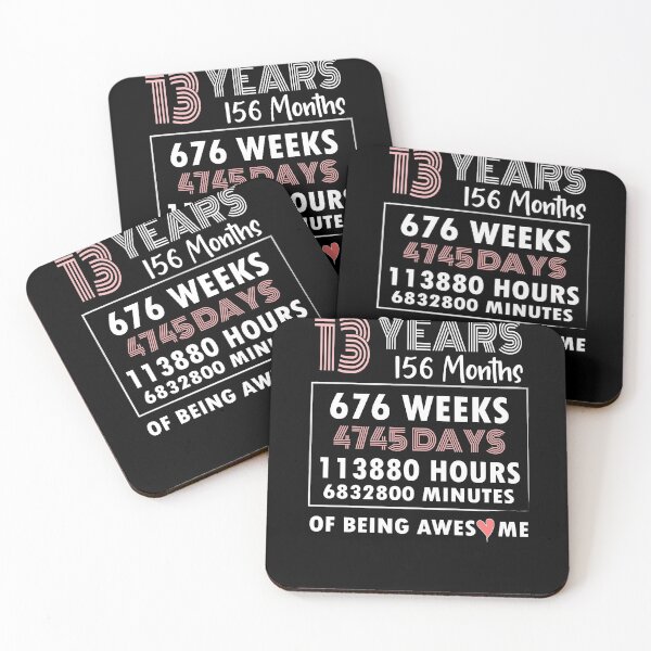 Item preview, My 13rd Birthday Countdown Of Being Awesome  designed and sold by Teezlay Prints.