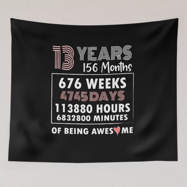 Item preview, My 13rd Birthday Countdown Of Being Awesome  designed and sold by Teezlay Prints.