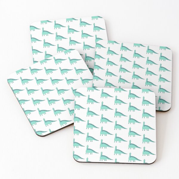 Item preview, Cute Blue Spotty Dinosaurs Pattern designed and sold by DeliliahDoodles.