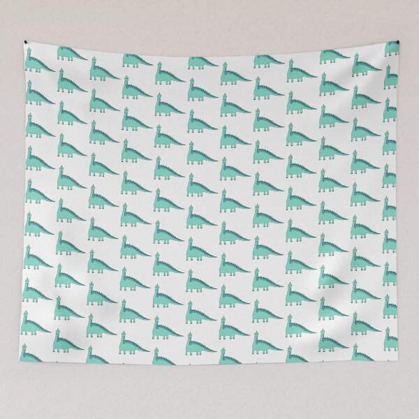 Item preview, Cute Blue Spotty Dinosaurs Pattern designed and sold by DeliliahDoodles.