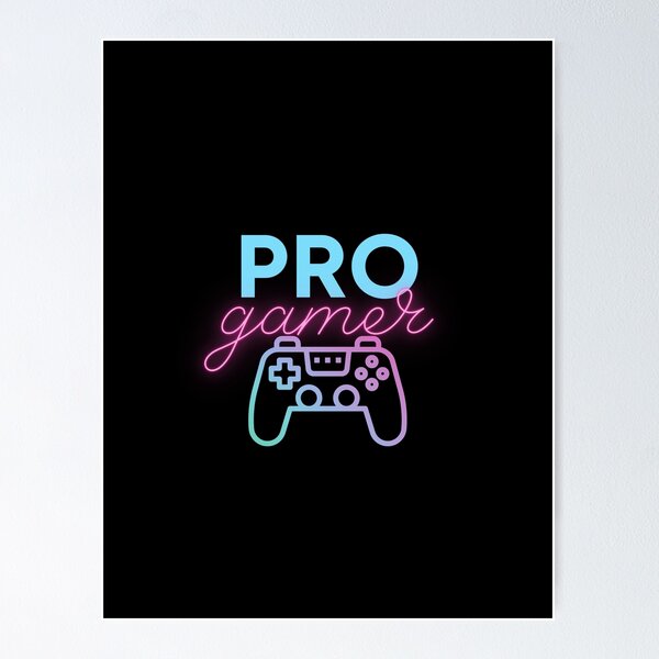 Play video game poster pro gamer concept wired Vector Image