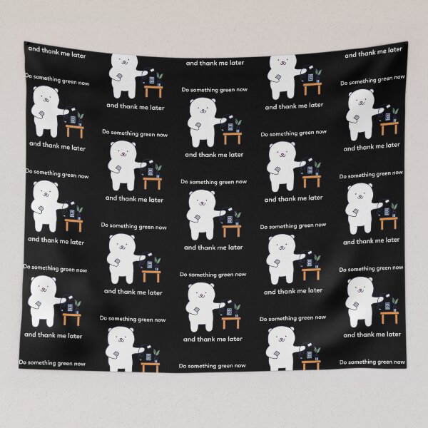Item preview, Polar Bear being eco-friendly, Do something green today and thank me later designed and sold by Happy-PrintZ.
