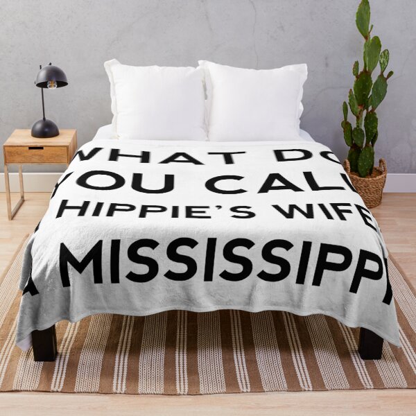 Item preview, What Do You Call A Hippie's Wife? A Mississippi! Funny Short Joke Gift designed and sold by cattiktoks1718.