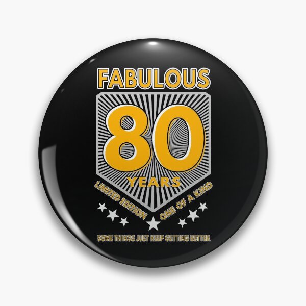 Item preview, 80 And Fabulous Birthday designed and sold by MoonsmileProd.