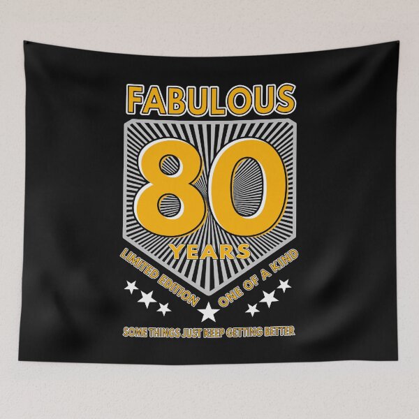 Item preview, 80 And Fabulous Birthday designed and sold by MoonsmileProd.