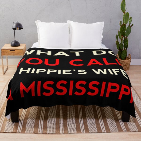 Item preview, What Do You Call A Hippie's Wife? A Mississippi! Funny Short Joke Gift designed and sold by cattiktoks1718.