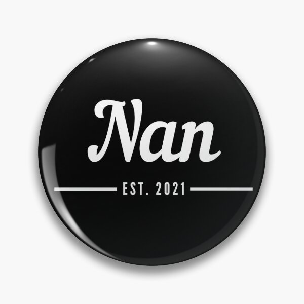 Item preview, Nan. Established 2021. Text only design. White text. Cursive, script handwriting. Retro. designed and sold by JellyBeenzz.