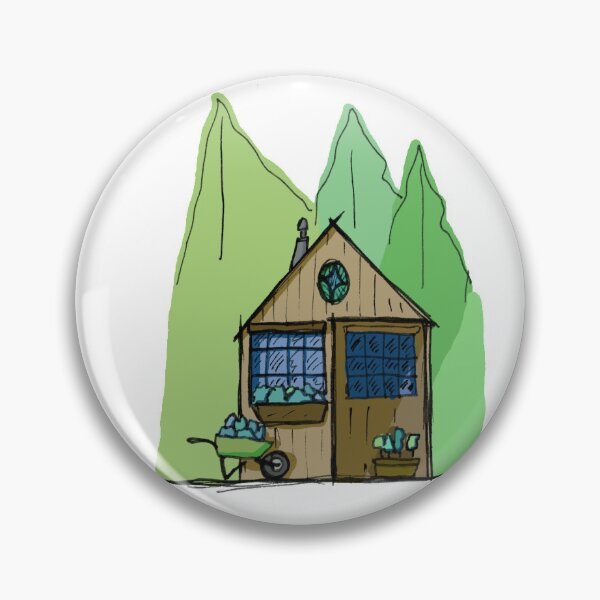 Item preview, Tiny house - Forest Cabin Sketch designed and sold by FoxCalledThread.