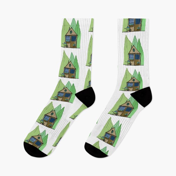 Item preview, Tiny house - Forest Cabin Sketch designed and sold by FoxCalledThread.