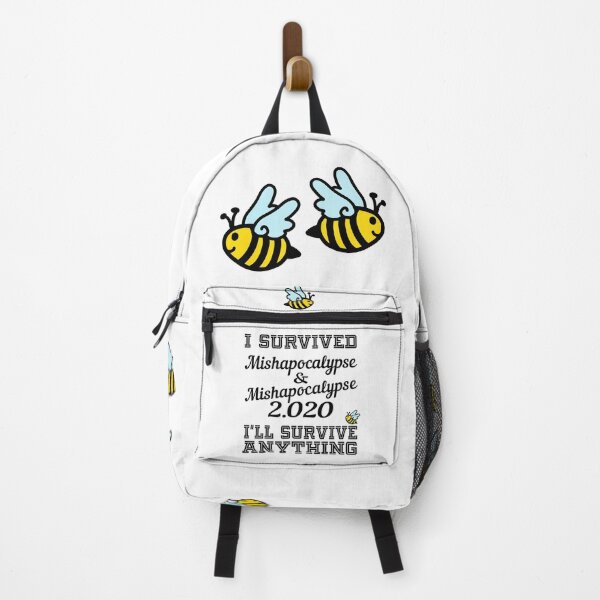 Item preview, I Survived Mishapocalypse 2.0 2020 'Angel Bee' (Black Version) designed and sold by MinaMonsterMash.