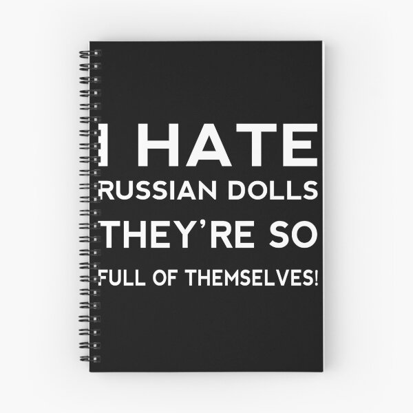 Item preview, I Hate Russian dolls They're So Full Of Themselves! Funny Short Joke Gift designed and sold by cattiktoks1718.