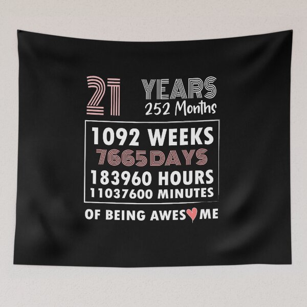 Item preview, My 21st Birthday Countdown Of Being Awesome  designed and sold by Teezlay Prints.
