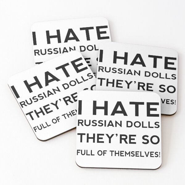 Item preview, I Hate Russian dolls They're So Full Of Themselves! Funny Short Joke Gift designed and sold by cattiktoks1718.