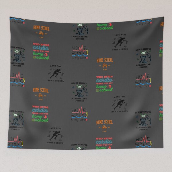 Item preview, Home School Is My Cardio Sticker Pack – Homeschool Elearning Quarantine designed and sold by The Green Corner.
