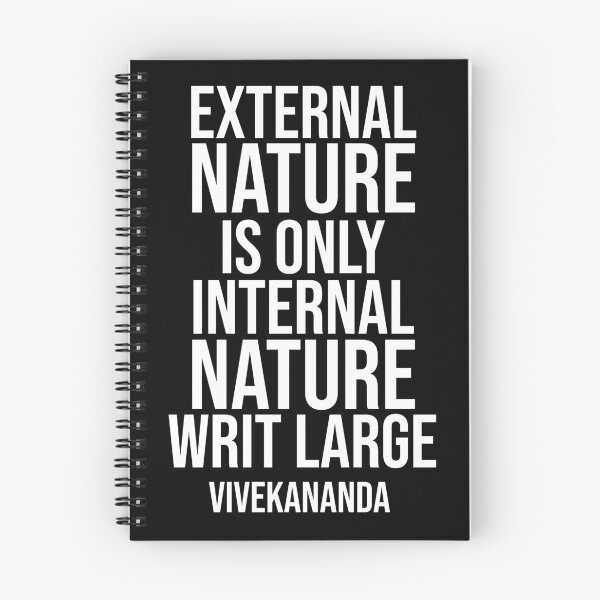 Item preview, External Nature - Vivekananda quote designed and sold by Philippe Derungs.