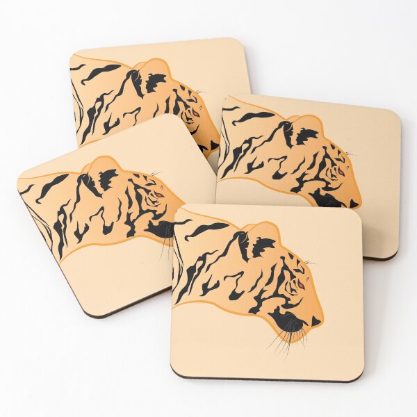 Item preview, tiger line art designed and sold by Rdebnath.
