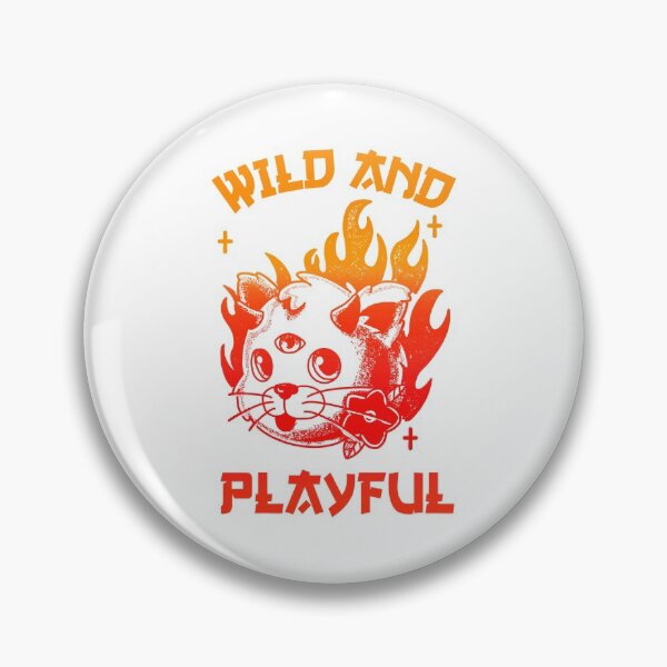 Item preview, Wild And Playful WAP Cool Cat Biker Purring And Playing Evil Wittle Red and Orange Fireball of Furry Fury Art (White background) designed and sold by TeachUrb.