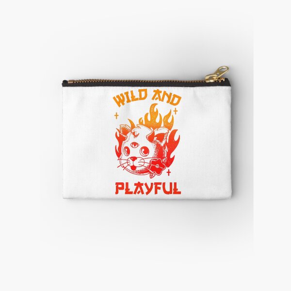 Item preview, Wild And Playful WAP Cool Cat Biker Purring And Playing Evil Wittle Red and Orange Fireball of Furry Fury Art (White background) designed and sold by TeachUrb.