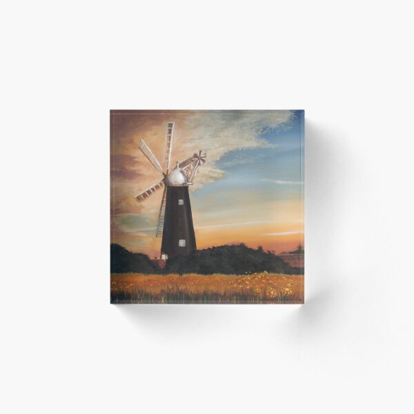 Waltham Windmill Acrylic Block