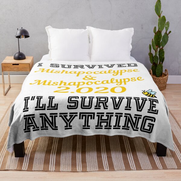 Item preview, I Survived Mishapocalypse 2.0 2020 'Angel Bee' (Black Yellow Version) designed and sold by MinaMonsterMash.