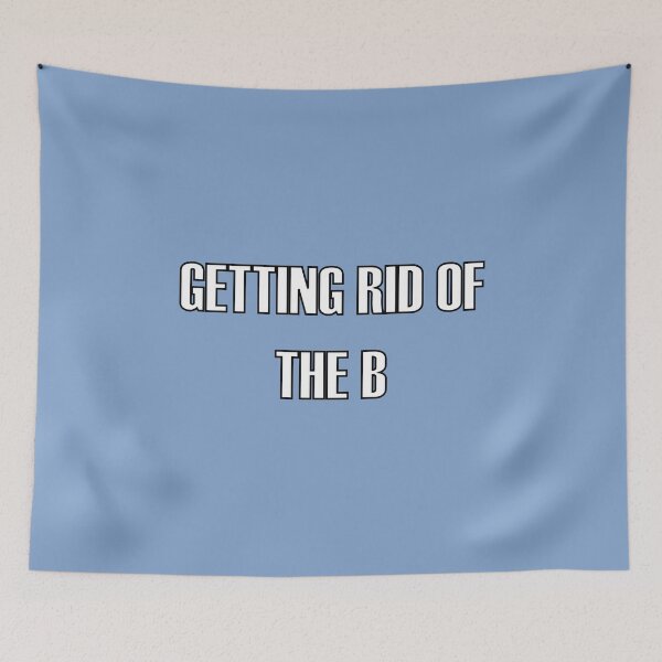 Item preview, Fan edition: Greendale funny - Getting Rid of Britta - Getting rid of the B song commemoration design - Community fan merch (white typography- blue nostalgic edition) designed and sold by Deegital18.