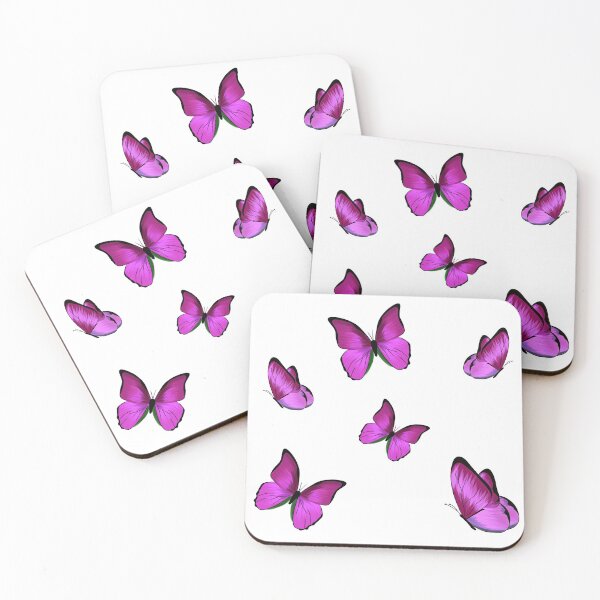 Item preview, Multiple Pink Butterflies sticker set designed and sold by ChriseryMerch.