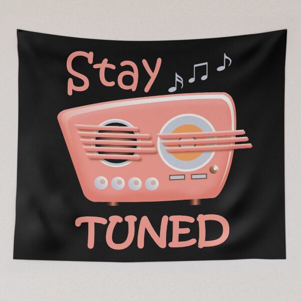 Item preview, Copy of Copy of Stay Tuned Design peach designed and sold by Paula Helit.