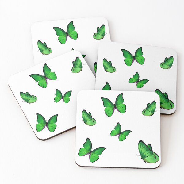 Item preview, Multiple Green Butterflies sticker set designed and sold by ChriseryMerch.