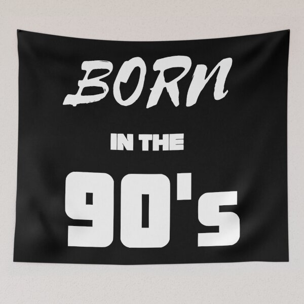 Item preview, Born in the 90's white designed and sold by OMdesigns93.