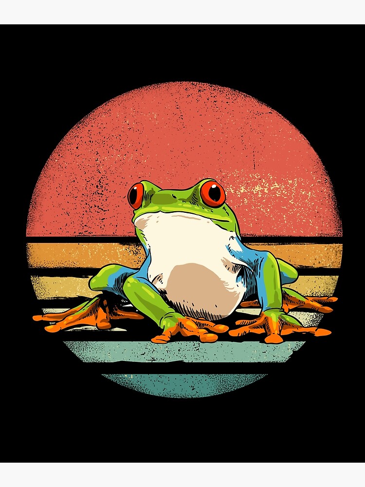 Disover Funny Retro Vintage Frog Shirt - Frog Gifts For Frog Lovers Premium Matte Vertical Poster