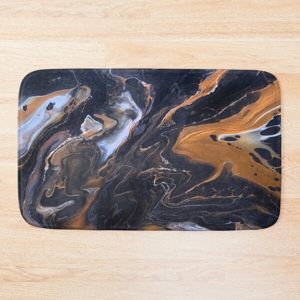 Item preview, Acrylic pour Black Marble and Bronze designed and sold by k9printart.