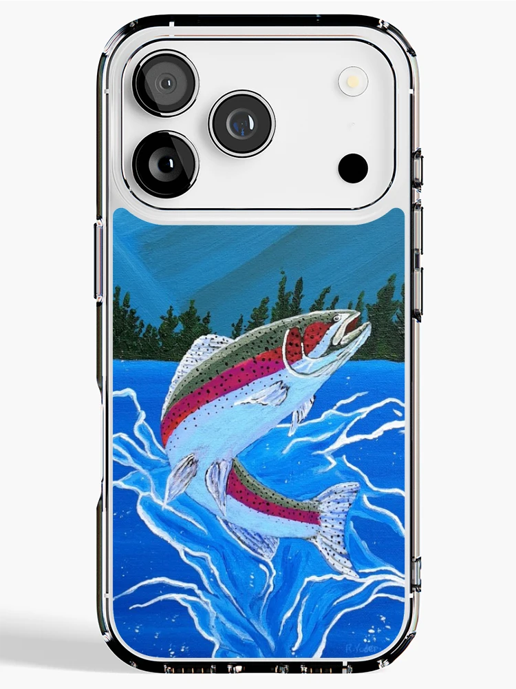 Thumbnail 1 of 5, iPhone Case, Rainbow In Mountains designed and sold by RudyYoder.