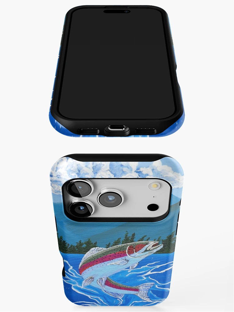 Thumbnail 3 of 4, iPhone Case, Rainbow In Mountains designed and sold by RudyYoder.