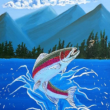 Artwork thumbnail, Rainbow In Mountains by RudyYoder