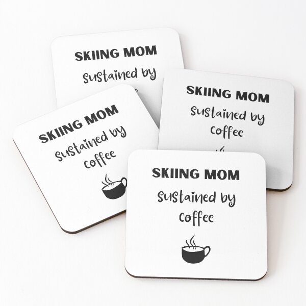 Item preview, Skiing mom sustained by coffee designed and sold by TheGreenGoat.