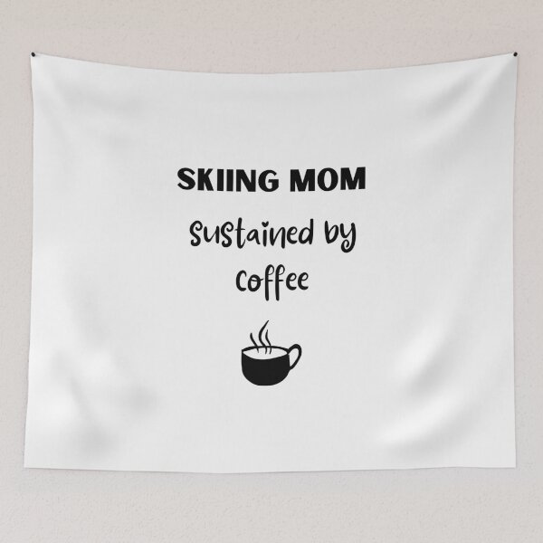 Item preview, Skiing mom sustained by coffee designed and sold by TheGreenGoat.
