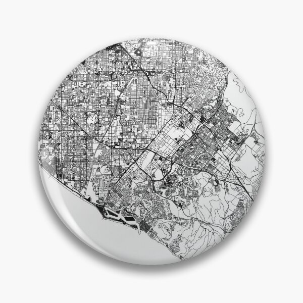 Item preview, Orange County White Map designed and sold by multiplicitymap.