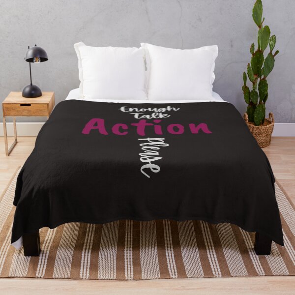Item preview, Enough Talk Action Please Tshirts designed and sold by Shevonda Thomas.