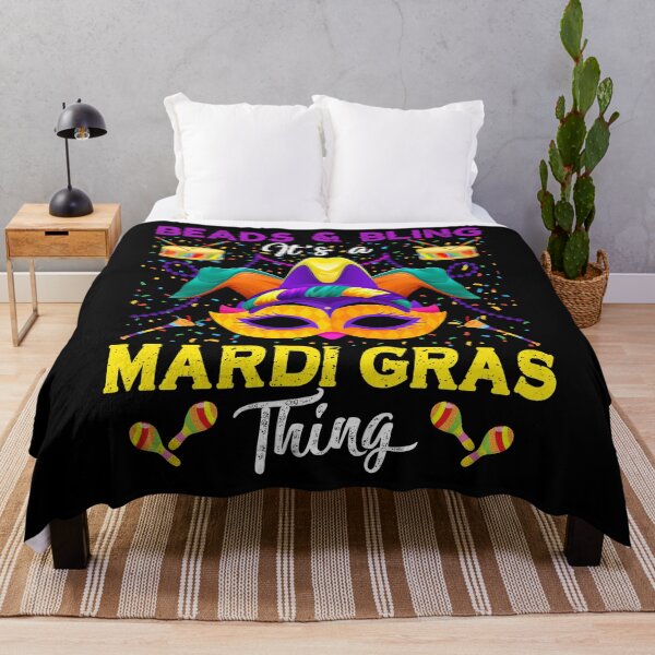 Item preview, Beads And Bling It's A Mardi Gras Thing Mardi Gras Costume Mask designed and sold by topdesignarts.