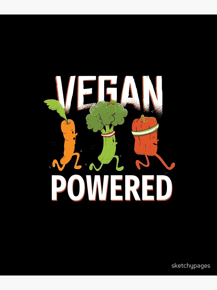 Plant Powered Funny Vegan Vegetarian Bigfoot Squatch Retro T - Inspire  Uplift