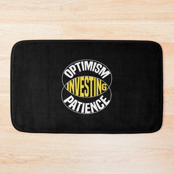 Item preview, Investing is the intersection of optimism and patience  designed and sold by piscado.