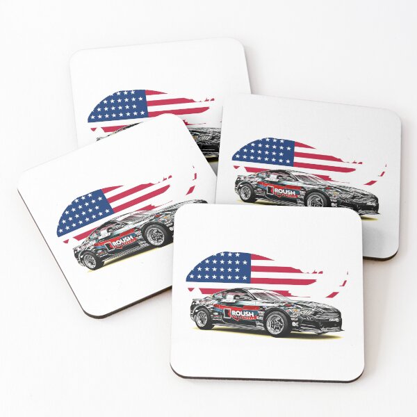 Item preview, Drift Mustang USA Print designed and sold by Auto-Prints.
