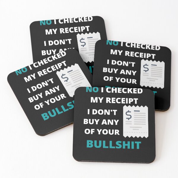 Item preview, No I Checked My Receipt Essential designed and sold by arjocansupplies.