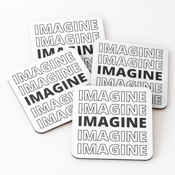 Aperçu de l'œuvre IMAGINE - Typographie inspirante créée et vendue par happyshopg.
