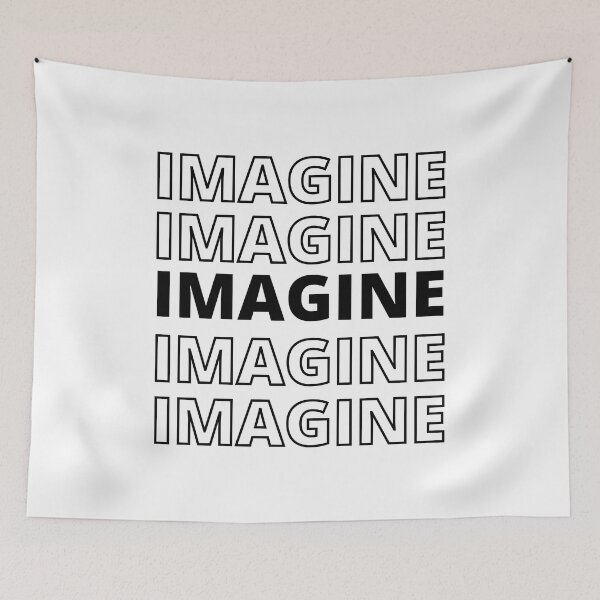 Aperçu de l'œuvre IMAGINE - Typographie inspirante créée et vendue par happyshopg.
