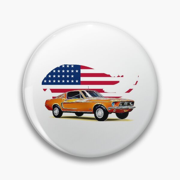 Item preview, Vintage Mustang USA Print designed and sold by Auto-Prints.