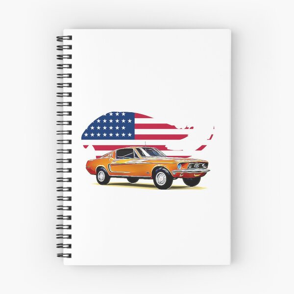 Item preview, Vintage Mustang USA Print designed and sold by Auto-Prints.