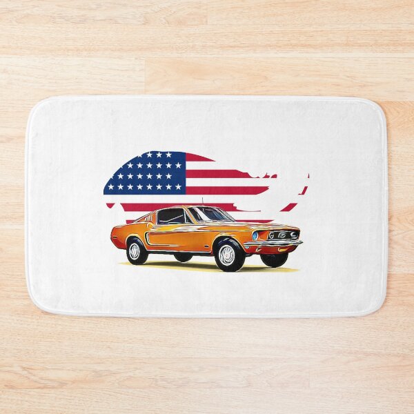 Item preview, Vintage Mustang USA Print designed and sold by Auto-Prints.